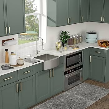 Logmey 24 Farmhouse Sink - 24x20 Inch Apron Front Stainless